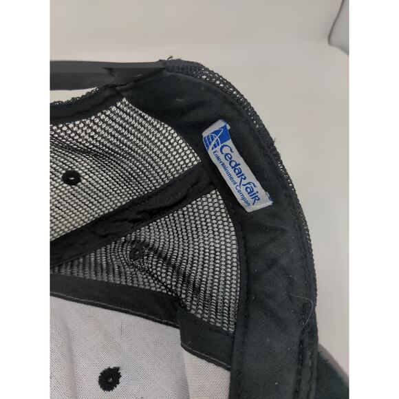 Cedar Fair Kings Island Banshee Rollercoaster Meshback Snapback Hat Distressed - Picture 9 of 11